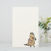 Cute Pony zal werken voor wortelen Briefpapier (Staand voorkant)