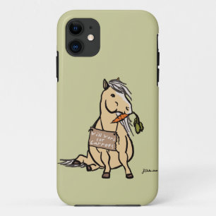 Cute Pony zal werken voor wortelen iPhone 11 Hoesje
