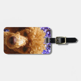 Cute Poodle Bagagelabel