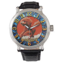 Cute Poodle Dog Horloge