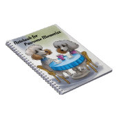 Cute Poodle Dog Notitieboek (Rechterzijde)
