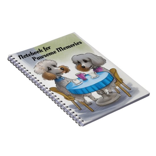 Cute Poodle Dog Notitieboek (Rechterzijde)