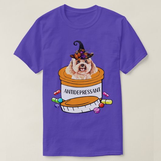 Cute poodle dog t-shirt (Design voorkant)