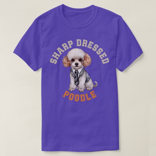 Cute Poodle Dog T-shirt (Design voorkant)