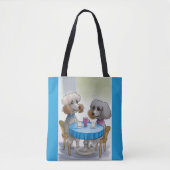 Cute Poodle Dog Tote Bag (Voorkant)