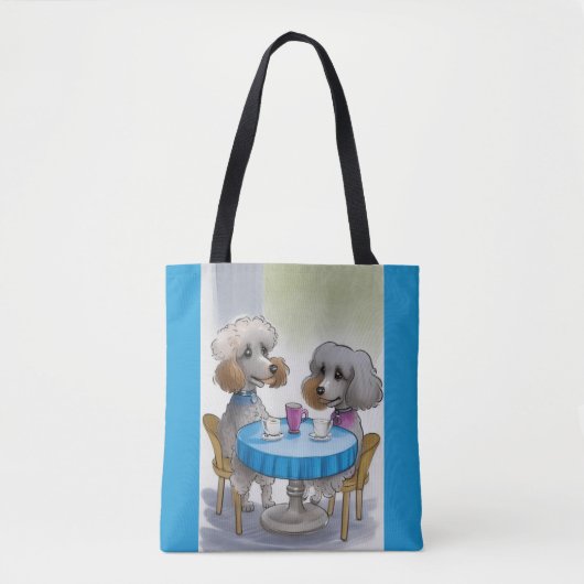 Cute Poodle Dog Tote Bag (Voorkant)