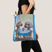 Cute Poodle Dog Tote Bag (Dichtbij)
