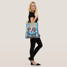 Cute Poodle Dog Tote Bag