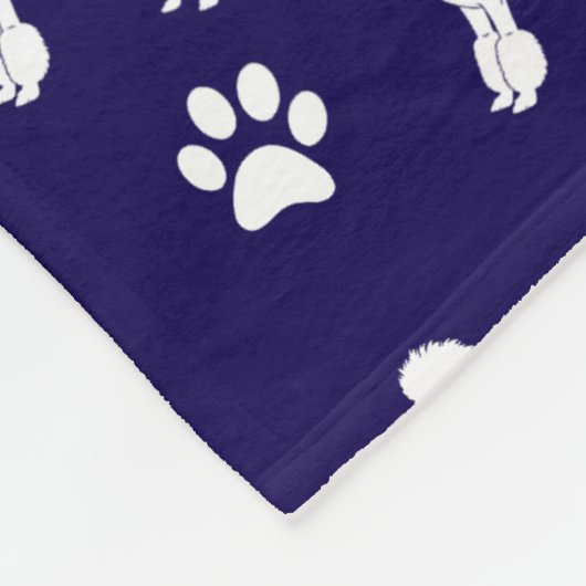 Cute Poodle Fleece Blanket (Hoek)