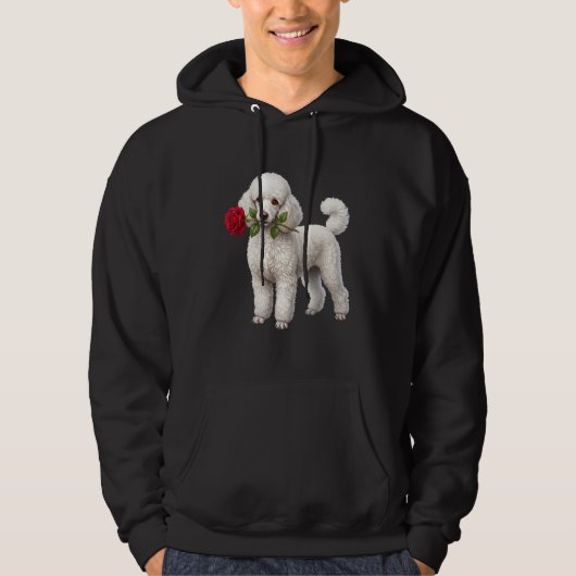 Cute Poodle Hond Hoodie (Voorkant)