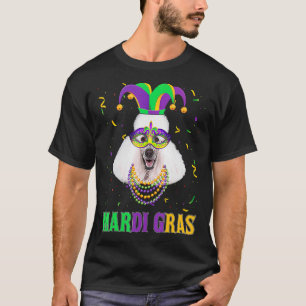 Cute Poodle Hondenliefhebber Mardi Gras Carnival P T-shirt
