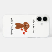 Cute Poodle iPhone 16 hoesje (Achterkant (horizontaal))