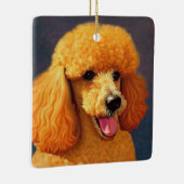 Cute Poodle Keramisch Ornament (Rechts)