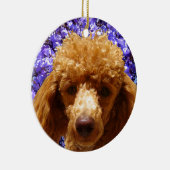 Cute Poodle Keramisch Ornament (Rechts)