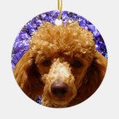 Cute Poodle Keramisch Ornament (Voorkant)