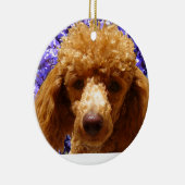 Cute Poodle Keramisch Ornament (Rechts)