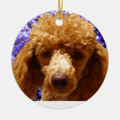 Cute Poodle Keramisch Ornament (Voorkant)