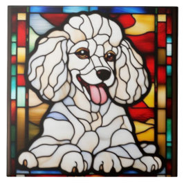 Cute Poodle Sierkeramiek Tegels Tegeltje