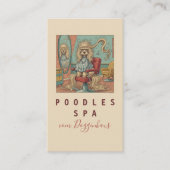 Cute Poodle Spa visitekaartjes (Voorkant)