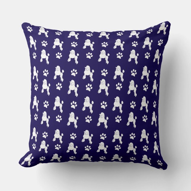 Cute Poodle Throw Pillow Kussen (Voorkant)