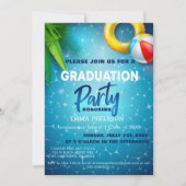 Cute Pool Party (Keuze uit zwembad), Afstuderen ca Kaart (Voorkant)