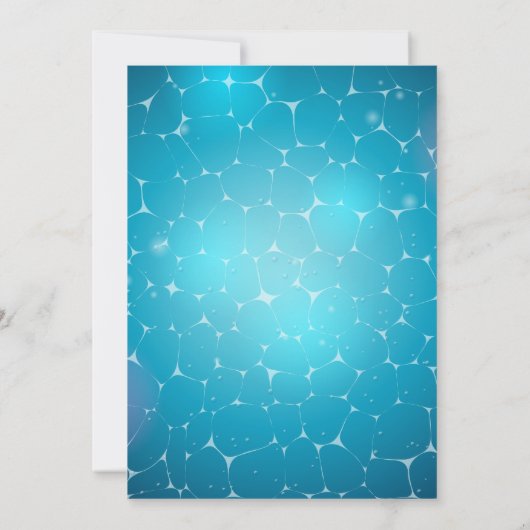 Cute Pool Party (Keuze uit zwembad), Afstuderen ca Kaart (Achterkant)