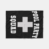 Cute Pool Party Squad Dad Cruise Swim Scu Surfing  Fleece Deken (Voorkant (Horizontaal))