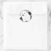 Cute poolbeer kunst cadeaus en accessoires ronde sticker (Tas)