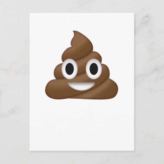 Cute Poop Emoji Briefkaart (Voorkant)