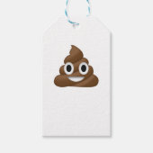 Cute Poop Emoji Cadeaulabel (Voorkant)