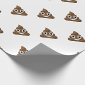 Cute Poop Emoji Cadeaupapier (Hoek)