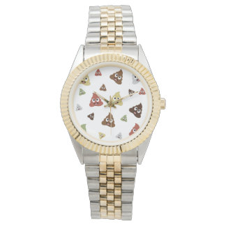 Cute Poop emoji funny gift ideas Horloge