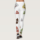 Cute Poop emoji funny gift ideas Leggings (Achterkant)