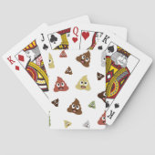 Cute Poop emoji funny gift ideas Pokerkaarten (Achterkant)