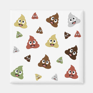 Cute Poop emoji grappige cadeaideeën Magneet