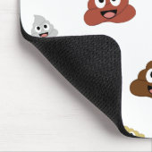 Cute Poop emoji grappige cadeaideeën Muismat (Hoek)