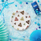 Cute Poop emoji grappige cadeaideeën Papieren Bordje (Feest)