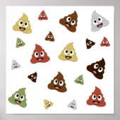 Cute Poop emoji grappige cadeaideeën Poster (Voorkant)