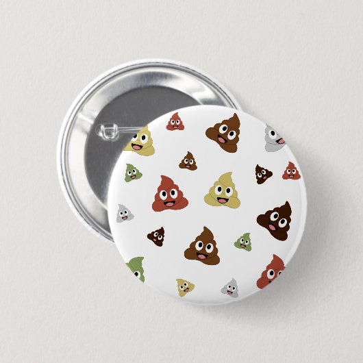 Cute Poop emoji grappige cadeaideeën Ronde Button 5,7 Cm (Voorkant /achterkant)