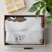 Cute Poop emoji grappige cadeaideeën Tissuepapier (Geschenk)
