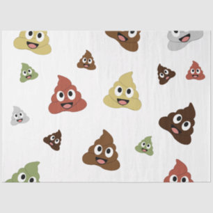 Cute Poop emoji grappige cadeaideeën Tissuepapier