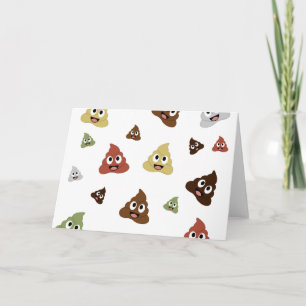 Cute Poop-emoji grappige cadeau-ideeën Kaart