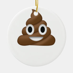 Cute Poop Emoji Keramisch Ornament