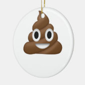 Cute Poop Emoji Keramisch Ornament (Links)