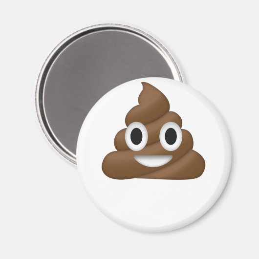 Cute Poop Emoji Magneet (Voorkant / Achterkant)