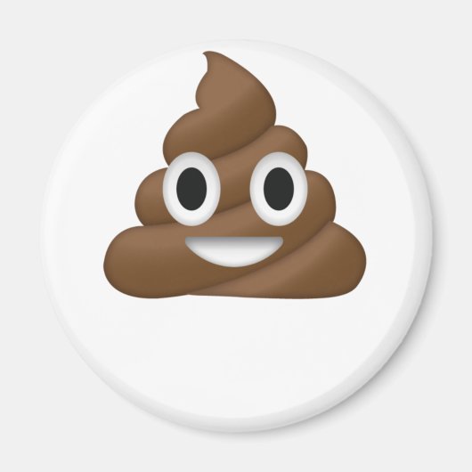 Cute Poop Emoji Magneet (Voorkant)