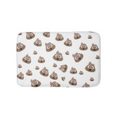 Cute Poop Emoji Pattern Badmat (Voorkant)