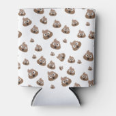 Cute Poop Emoji Pattern Blikjeskoeler (Voorkant)