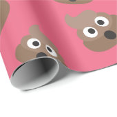 Cute Poop Emoji Pattern Cadeaupapier (Rol Hoek)