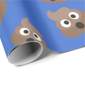 Cute Poop Emoji Pattern Cadeaupapier (Rol Hoek)